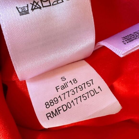 Rachel Roy Collection Flutter One Shoulder Sheath Dress Red Midi S - Picture 16 of 16